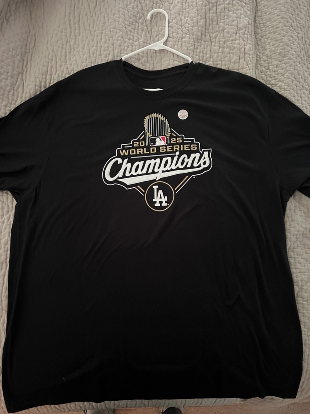 Los Angeles Dodgers 2025 World Series Champions Clayton Kershaw Black T-Shirt